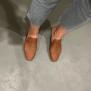 Tan/brown Woven Slip-On Freda Salvador Shoes